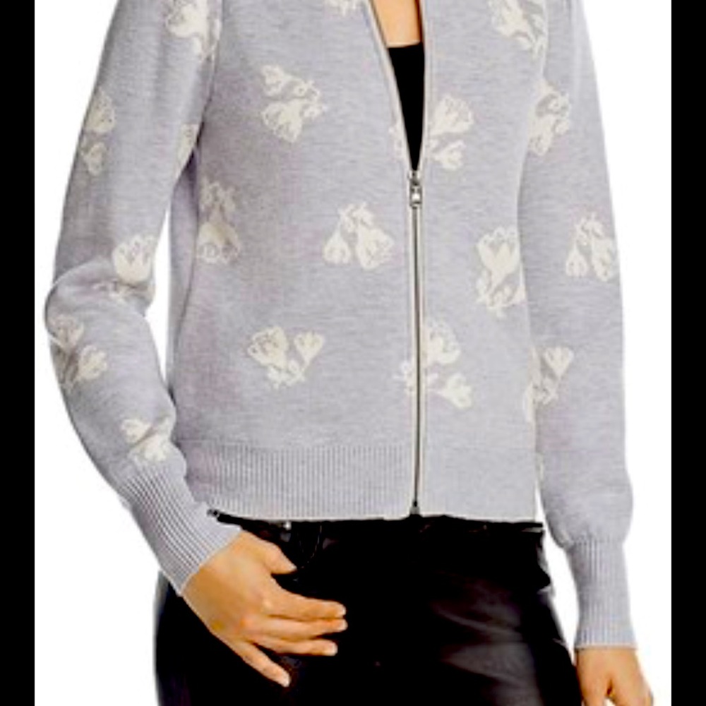 Rebecca Taylor Florar Zip Sweater